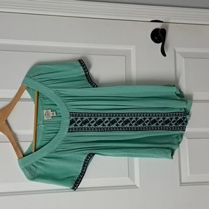 NWT Mint Embroidered Top